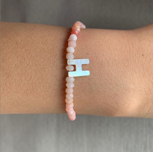 Load image into Gallery viewer, Pink opal gemstone bracelet