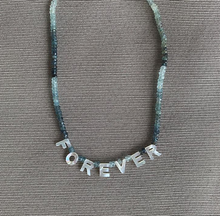 Load image into Gallery viewer, Moss aquamarine gemstone necklace