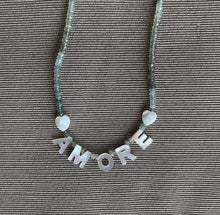 Load image into Gallery viewer, Moss agate gemstone necklace