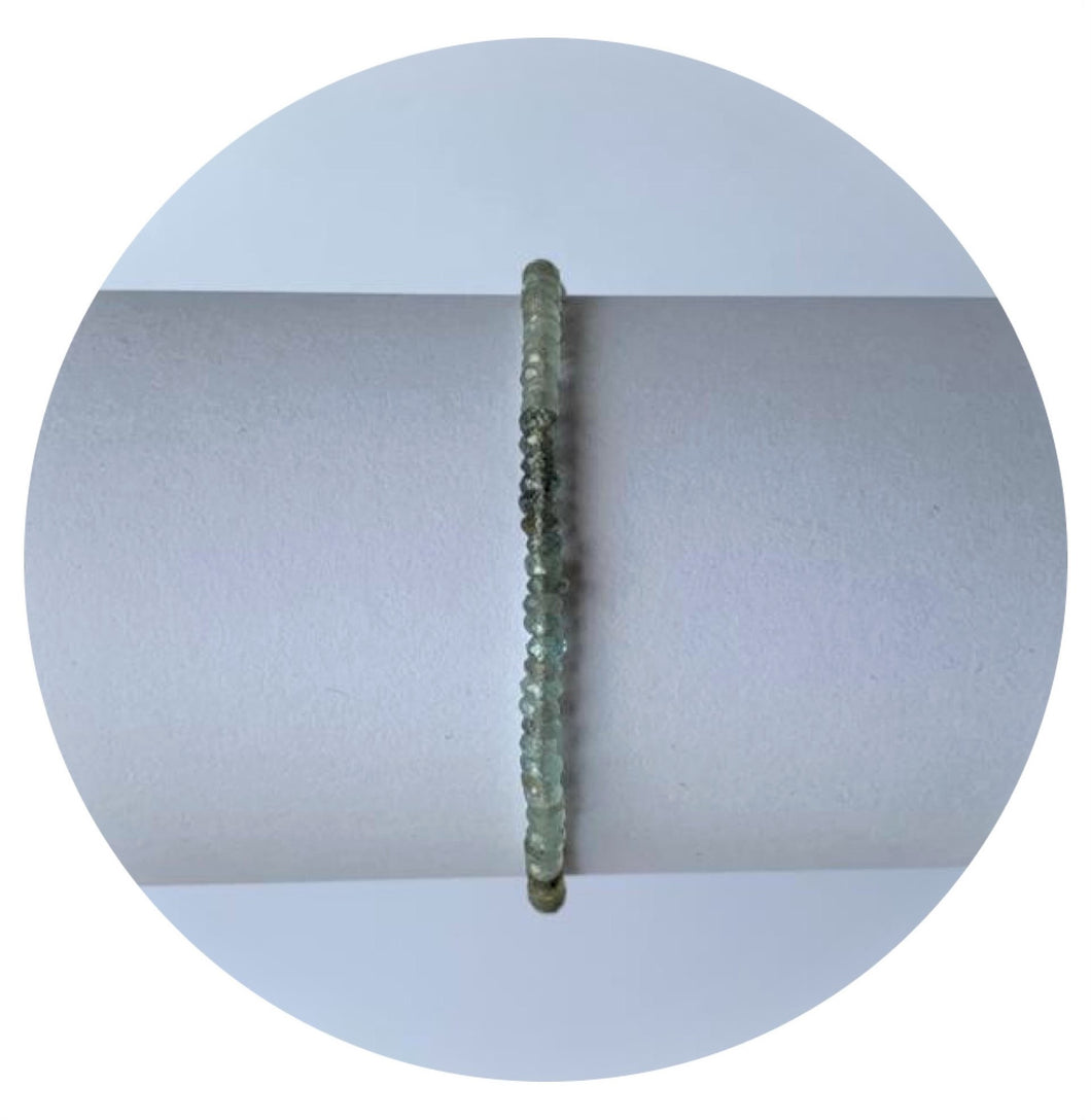 Moss agate gemstone bracelet